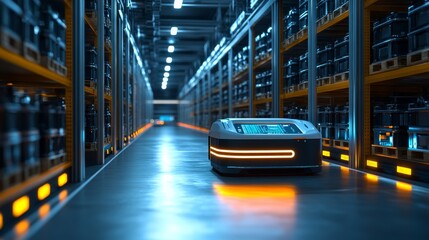 Autonomous AI-controlled smart warehouses managing supply chains efficiently: Fully automated warehouses where AI handles logistics and stock management.