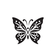 Butterfly silhouette. Butterfly logo vector design isolated on white background.