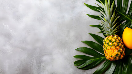 Summer Skiing Holiday Background With Copy Space