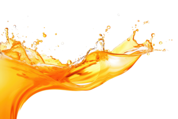 orange liquid fluid isolated