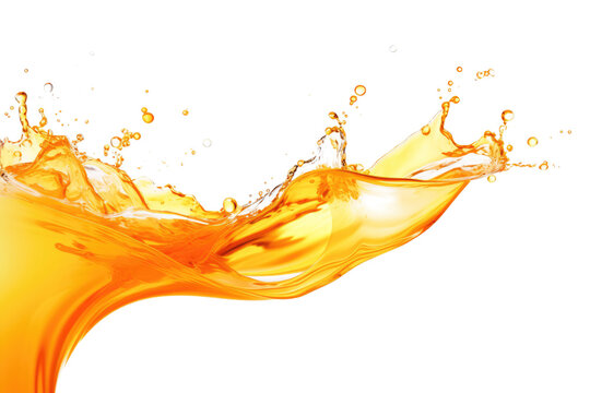 orange liquid fluid isolated