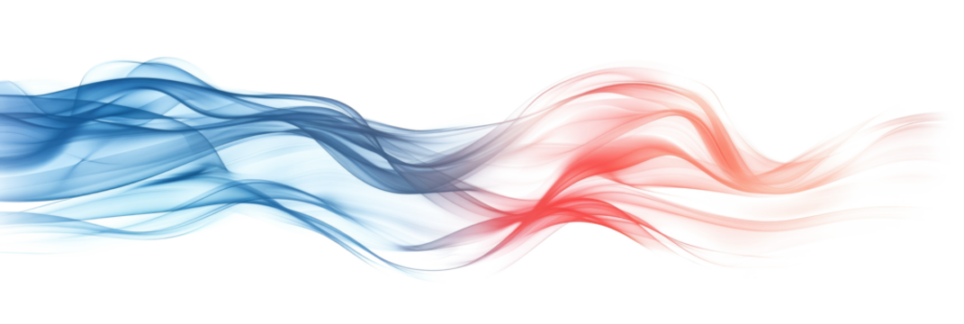 red blue smoke isolated