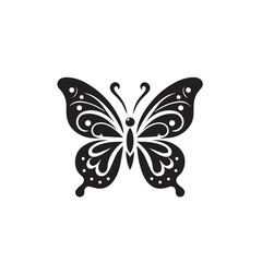 Butterfly silhouette. Butterfly logo vector design isolated on white background.