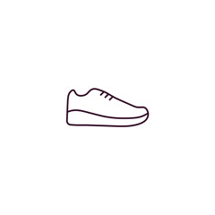 footwear outline icon. Linear vector from fashion concept. Thin line footwear icon isolated on white background