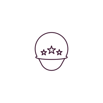 recommend clip art: general helmet outline icon. Linear vector from fashion concept. Thin line general helmet icon isolated on white background