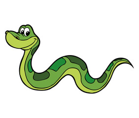 Naklejka premium snake vector illustration