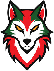 Fearless Wolf Mascot Logo with Vector Illustration for Dynamic Branding
