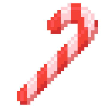Pixel Candy Cane