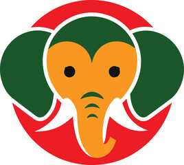 Gentle Giant Elephant Vector Design
