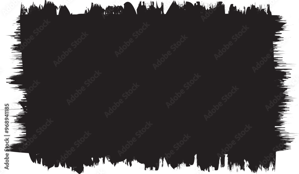 Poster Grunge textured banner with rough edges. Vector . Overlay distress shape . Simply place texture over any object to create grungy effect . Abstract,splattered , dirty,poster for your design.