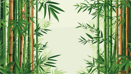 Tropical Bamboo Background for Modern Nature-Inspired Designs
