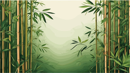 Tropical Bamboo Background for Modern Nature-Inspired Designs