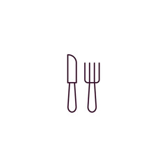 eatery  outline icon. Linear vector from food concept. Thin line eatery  icon isolated on white background