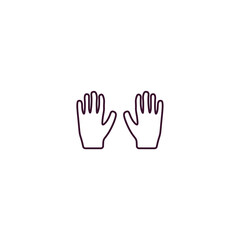 protection gloves  outline icon. Linear vector from food concept. Thin line protection gloves  icon isolated on white background