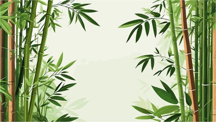 Tropical Bamboo Background for Modern Nature-Inspired Designs