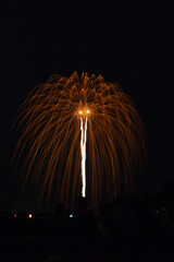 片貝まつりの打ち上げ花火 Katakai matsuri fireworks