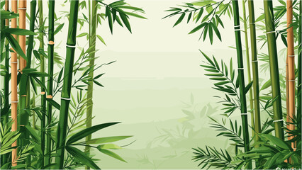 Obraz premium Tropical Bamboo Background for Modern Nature-Inspired Designs