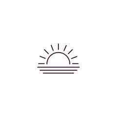 morning  outline icon. Linear vector from food concept. Thin line morning  icon isolated on white background