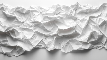 Obraz premium Crumpled Paper Texture Generative AI