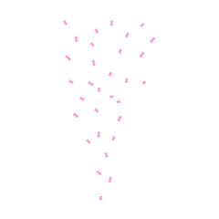 Pink glitter confetti