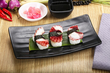 Japanese cuisine - sushi with octopus