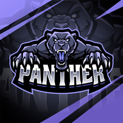 Panther esport mascot logo design