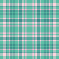Mix vector seamless tartan, october background plaid texture. Bedroom textile fabric pattern check in teal and light colors.