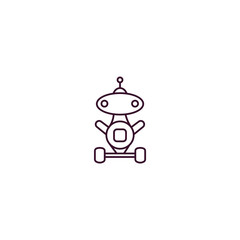laws of robotics outline icon. Linear vector from ai and tech concept. Thin line laws of robotics icon isolated on white background