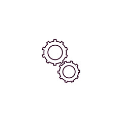 machine outline icon. Linear vector from ai and tech concept. Thin line machine icon isolated on white background