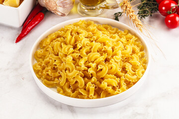 Raw dry Italian pasta Gallo