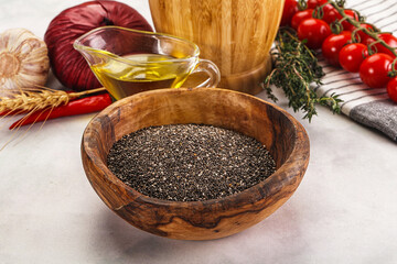 Vegan cuisine - Chia seeds for cooking