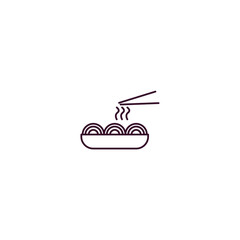 spaghetti outline icon. Linear vector from hotel concept. Thin line spaghetti icon isolated on white background