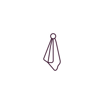 recommend clip art: towels outline icon. Linear vector from hotel concept. Thin line towels icon isolated on white background