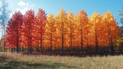 Fototapeta premium Autumn Forest Canopy.