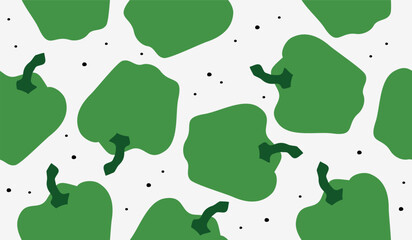 Cute paprika pattern background vector design