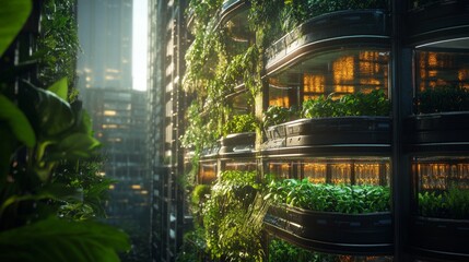 Obraz premium Green Cityscape.