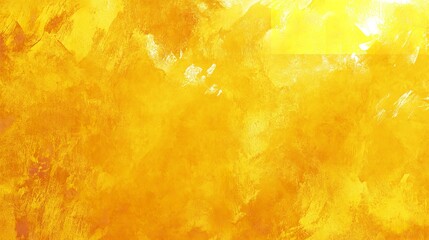 Abstract Yellow Watercolor Background with Orange Stains
