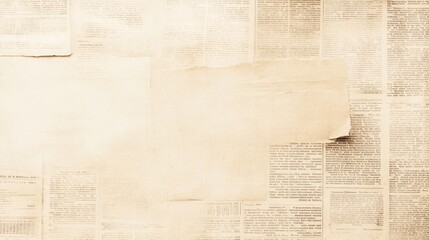 Vintage newspaper background with a textured, faded appearance.