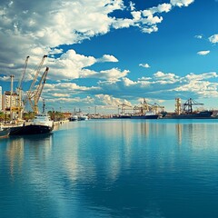 Obraz premium Port of Valencia Spain Mediterranean Sea