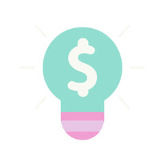 light bulb with dollar sign