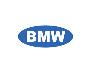 B M W logo design vector template.