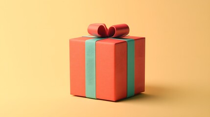 A 3D rendered cartoon package on a solid color background, showcasing a fun and quirky design with smooth, shiny textures and vibrant hues, the lighting is even and bright, emphasizing the playful