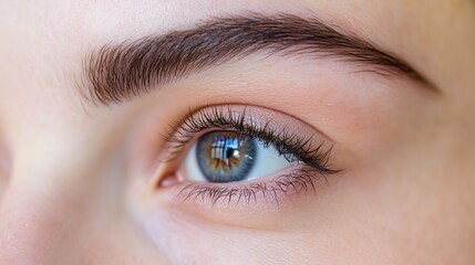 Obraz premium Eyebrow tattooing high quality color photography.