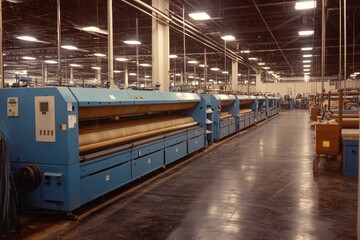 Industrial Machinery in a Large Factory Setting