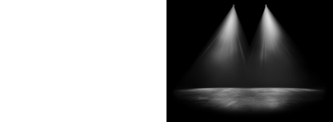 PNG Dual spotlights illuminate stage
