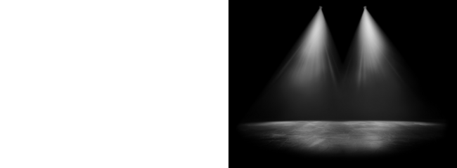 PNG Dual spotlights illuminate stage