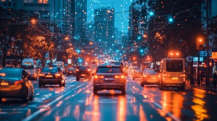 Autonomous AI-driven traffic optimization systems reducing congestion in smart cities: Traffic lights and systems adapting to real-time traffic flow to minimize congestion.