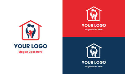 care, home, child care logo, home care, kids care, health, house, senior citizen logo, 