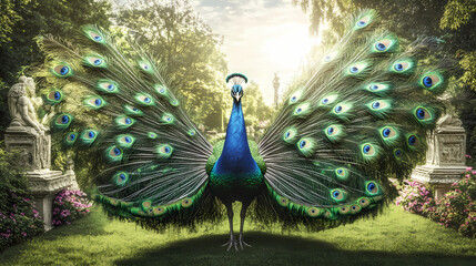 Obraz premium peacock feather and feathers