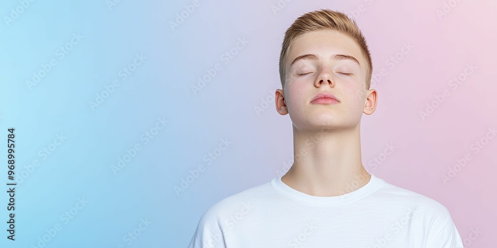 Poster Participate in stress-relief meditation while surrounded by calming sounds